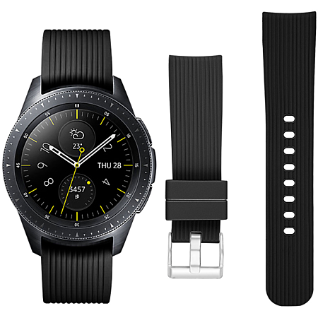Bracelet en silicone Noir pour Samsung Galaxy Watch 42 mm