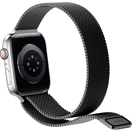 Bracelet Milanese pour montre Apple Noir Aspitech