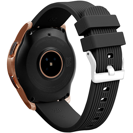 Bracelet en silicone Noir pour Samsung Galaxy Watch 42 mm