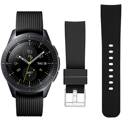 Bracelet en silicone Noir pour Samsung Galaxy Watch 42 mm