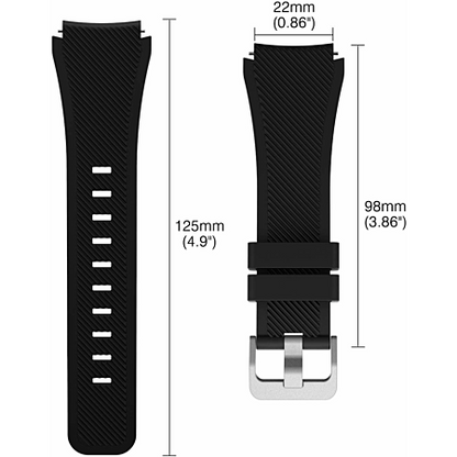 Bracelet Classique Noir pour Samsung Gear S3 Frontier